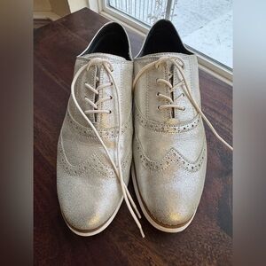 Cole Haan Women's Silver Oxfords